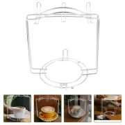 Water Cup Holder Iron Coffee Rack Mug Bracket Dish and Stand