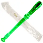 High Quality 8 Holes Soprano Recorder Green ABS Plastic Baroque Style