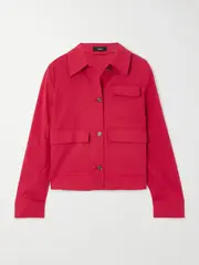 [Theory] Theory - Linen-blend Jacket - Red - small small Red