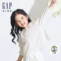 在飛比找momo購物網優惠-【GAP】女幼童裝 Logo防曬印花連帽外套-白色(8904
