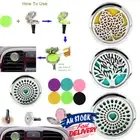 FRAGRANCE ESSENTIAL OIL stainless DIFFUSER aromatherapy CAR FRESHENER AIR VENT