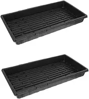 ROMISBABA 2Pcs Germination Starter Trays Plastic Growing Nursery Tray for Hydroponics and Plant Propagation Thick Durable Design for Seedlings and Easy Windowsill