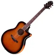 Crafter Noble VTG Vintage Sunburst Small Jumbo Flame Maple Acoustic Guitar
