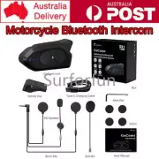 4Riders Motorcycle Bluetooth Intercom Headset Motorbike Interphone IP65 1500m