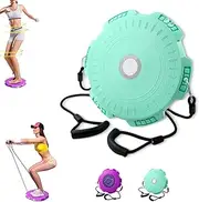 Massage Waist Twisting Board With Pull Rope, Waist Twisting Machine Equipped With 2 Tension Ropes, Abs Workout For Slim and Core Ab Exercise, for Women Men