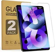 ZenRich [2Pack] Tempered Glass Screen Protector for iPad Air 5th Generation 2022/ iPad Pro 11 inch and iPad Air 4th Generation 10.9, zenrich Tempered Glass Anti Glare & Anti Blue Light Screen Film for Pencil/ Face ID Compatible
