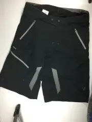 Bontrager Evoke Baggy Padded Bicycling Shorts Black Mens Small