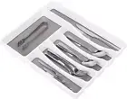 Large Kitchen Cutlery Tray Organiser for Fork, Spoon, Chopstick & Small Knives