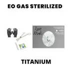 Sterilized Piercing Kit Titanium Nose Screw 18G Forceps Clamps Needles Gloves