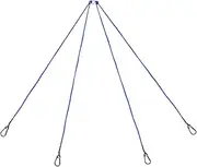 Crab Trap Handle - 4-Arm Heavy Duty Metal Hooks Crab Trap Harness,Sea Cage Rope, Freshwater Lifting Rigging for Prawn and Shrimp Pot Fishing