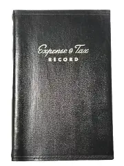 Eaton's Expense & Tax Record Log Book Faux Leather Spiral 6.25" Vintage 1974 New