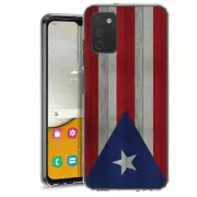 For Samsung Galaxy A03s A02s TPU Case Cover+Glass(Wood PR Flag)
