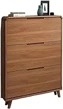 Freestanding 3 Flip Drawers Free Standing Wooden Shoe Storage Organizer Cabinet for Entryway, Narrow Shoe Rack Cabinet, 80cm Shoe Cupboard