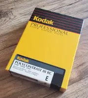 SEALED VINTAGE Kodak Professional Polycontrast III RC B&W 5x7 in 100 Sheets