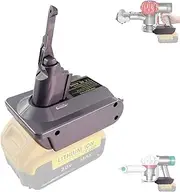 for Dewalt to for Dyson V7 &V8 Adapter, for Dewalt 20V 60V Battery Work for Dyson V7 & V-8 Absolute Animal Fluffy Motorhead Trigger Cordless Stick Vacuum Cleaner
