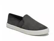 NIB $195 VINCE Preston Suede Women's Sz 8 Slip-On Sneaker Color Steel