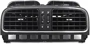 1/2psc Car Bright Black Central Dashboard Compatible For VW Polo 2011-2013 AC Air Outlet Chrome Vent(Matte black B middle)