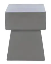 Safavieh Zen Indoor/Outdoor Mushroom Modern Concrete 18.1in Accent Table