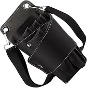 Ipetboom Hairdressing Scissor Crossbody Bag Professional Barber Shoulder Bag for Salon Tools Lightweight Leather Scissor Case Strap Capacity Organizer for Combs Brushes