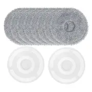 For M30 PRO / C107 Robot Vacuum Cleaner Accessories Mop Cloth Holder+Mop Cloth Replacement Washable Mop Pad