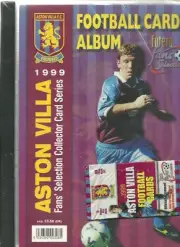 1999 Futera ASTON VILLA soccer collectors card album W/PACK OF CARDS