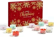 [Larchio] Candle Advent Calendar 2023 Adult Women Men, Red