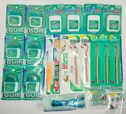 VTG Butler GUM Go Between Picks, Waxed Floss, Stimulator, Flossmate, NOS Lot 21