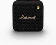 Marshall Willen Portable Bluetooth Speaker (Black and Brass)