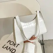 Small Square Stone Pattern Shoulder Bag for Women