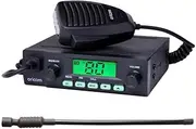 Oricom Bundle Pack: Oricom UHF025 Compact 5 Watt UHF CB Radio and ANU050 UHF CB 3dBi Coaxial Dipole Antenna (UHF025HFA) - Two Way Radio, Squelch Volume, Portable, 80 Channels 38 CTCSS