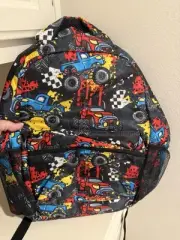 Monster Truck School Backpack Boys Girls NEW