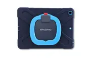 StylePro, iPad 10th and 11th generation tough shockproof kids case with rotating stand, blue