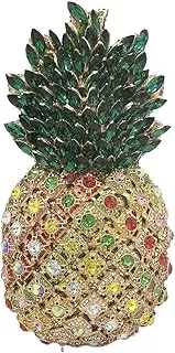 [Boutique De FGG] Pineapple Crystal Evening Bags and Clutches for Women Formal Dinner Purses Party Rhinestones Handbags