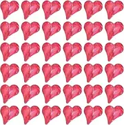 sourcing map 40 Pcs 3D Heart Cherry Red Nail Rhinestones 8x9mm Glass Crystal Rhinestones Pointed Back Crooked Heart Gems for Nail Charm Art DIY Decoration Craft