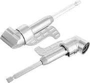 Luxshiny 2pcs Right Angle Drill Adapter Compact Flexible Screwdriver Tool for Efficient Cornering Tight Spaces for Automotive Repairs and Home Projects