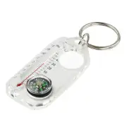 Keychain Compass Thermometer Camping Skiing Hiking