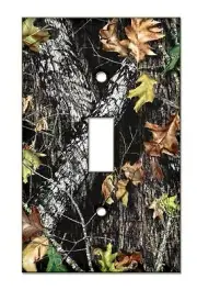 Mossy Oak Single or Double Light Switch Toggle Cover