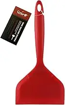 Silicone Tamagoyaki Spatula - Wide, Nonstick, Heat-Resistant for Egg, Fish, Burgers, Steak, Pizza - Red