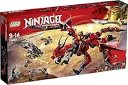LEGO NINJAGO Masters of Spinjitzu: Firstbourne 70653 Ninja Toy Building Kit with Red Dragon Figure, Minifigures and a Helicopter