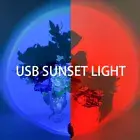 Sunset Light Projector 7 Colors 360 Rotation USB Home Bedroom Party Decoration