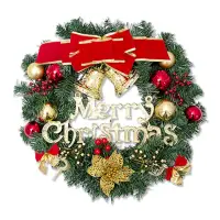 在飛比找momo購物網優惠-【小麥購物】聖誕花圈(聖誕禮物 交換禮物 聖誕裝飾 聖誕花環