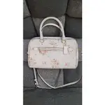 刷卡可分期 全新 正品 美國購入 COACH 碎花 波士頓包