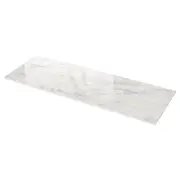 MÖCKLARP custom made worktop, polished off-white marble effect/high pressure porcelain, 1 m²x2.0 cm