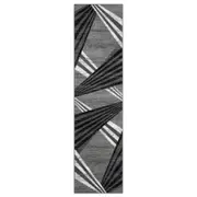 Adore Geometric Textural Rug Grey - 80 x 150 cm Grey