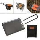 Mini BBQ Grill Pan Barbecue Teppanyaki Griddle Pan Steak Pan for Picnic
