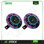 2Pcs Electric Compact Car Horn Raging Sound For Car SUV Truck 12V 115DB 125mm