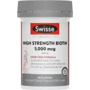 Swisse Beauty High Strength Biotin 5000mcg 100 Tablets