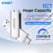 Eaget CF22 USB 3.2 Flash Drive 1TB USB-C USB-A 2-in-1 Dual Interface 120MB/s