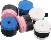 Abaodam 6pcs Tennis Badminton Racket Tape: Sweat-Absorbent Anti-Slip Grip Overgrips Pu Badminton Handle Overgrips Tennis Racquet Accessories