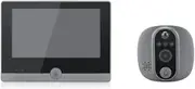 WLAN Video Intercom Camera, Wireless Video Door Phone with 4.3 Inch Color Screen, Digital Video Intercom, 5000 mAh Battery